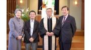 当教会神学生と牧人牧師で記念写真